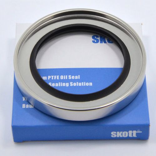 英國(guó)skott進(jìn)口不銹鋼油封雙唇高速軸耐腐蝕鐵氟龍密封件6065 60x75x5